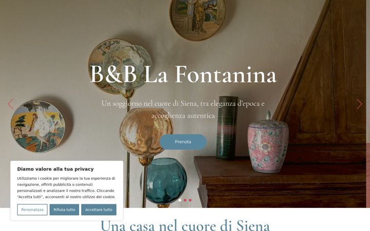 Screenshot of lafontaninasiena.it