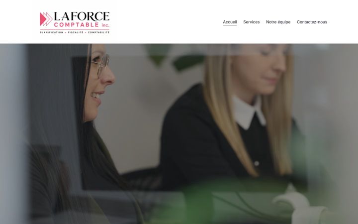 Screenshot of laforcecomptable.com