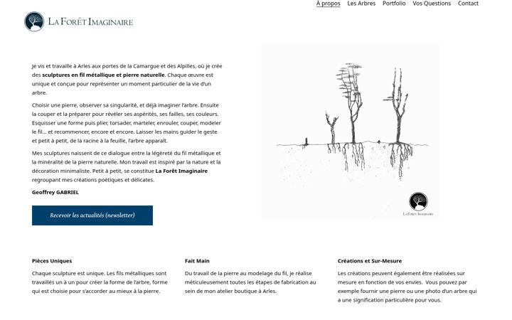 Screenshot of laforetimaginaire.com