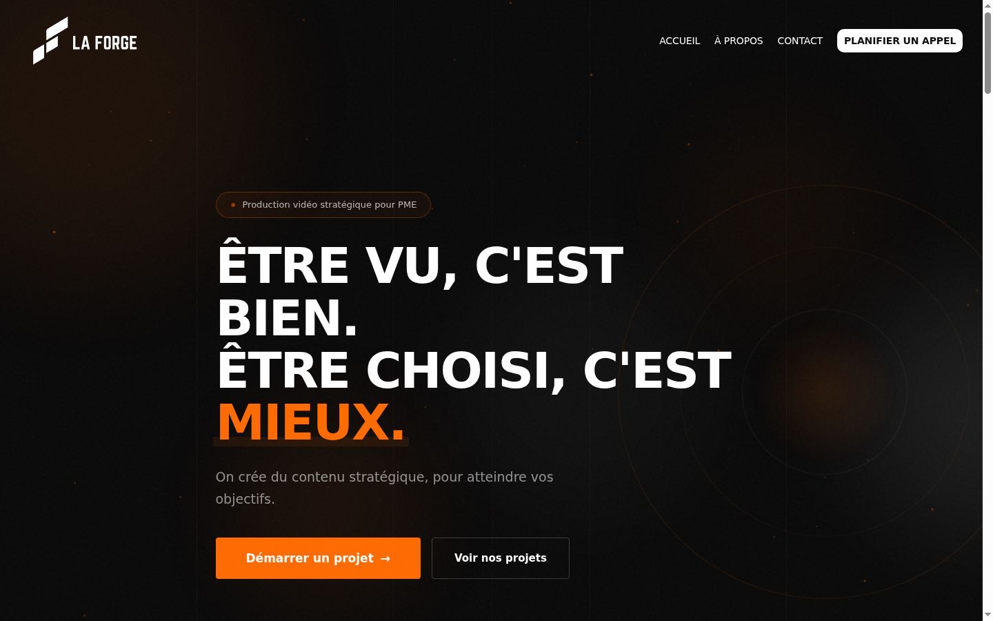 Capture d'écran de la bannière de consentement affichée avant toute interaction