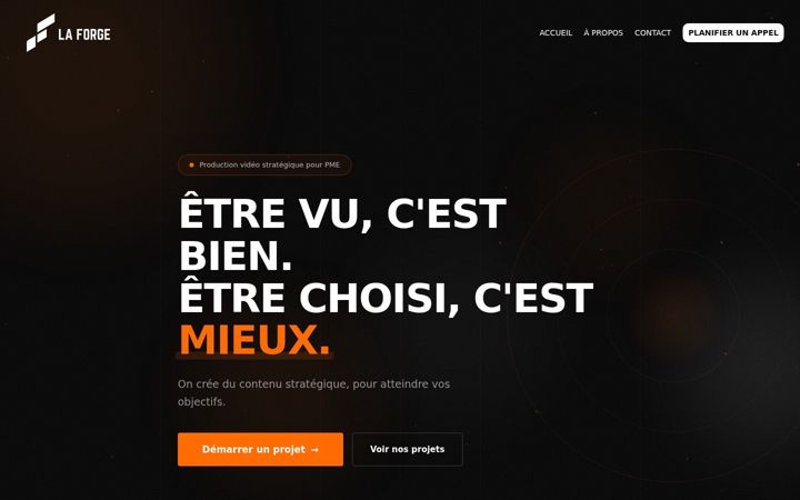 Screenshot of laforgemedia.com
