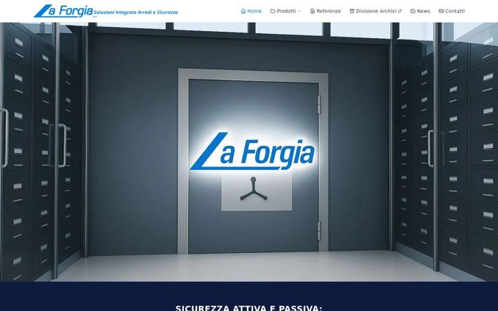 Screenshot of laforgiacasseforti.eu