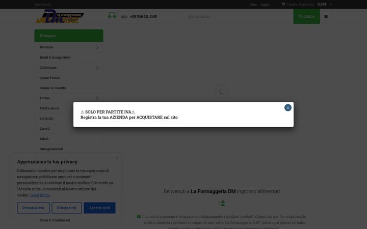 Screenshot of laformaggeriadm.com