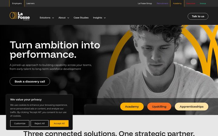 Screenshot of lafosseacademy.com
