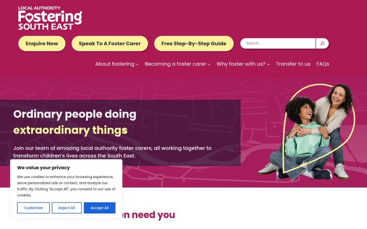 Screenshot of lafosteringse.org.uk