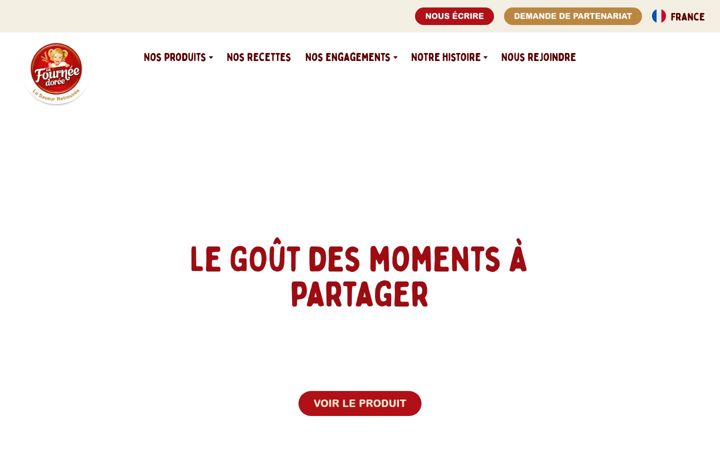 Screenshot of lafourneedoree.fr