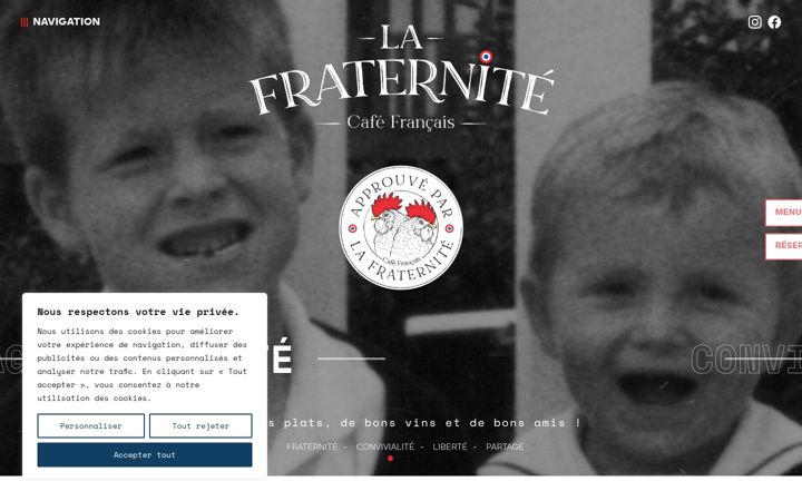 Screenshot of lafraternite-cafefrancais.fr