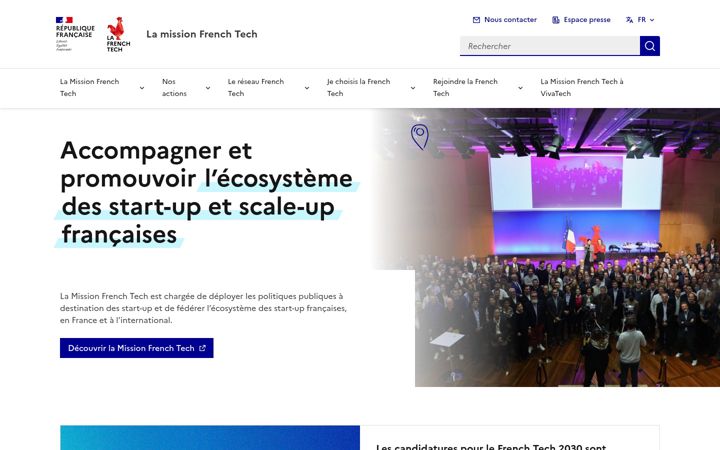 Screenshot of lafrenchtech.com