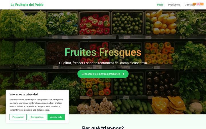 Screenshot of lafruiteriadelpoble.es