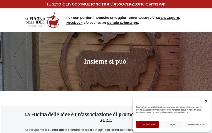Screenshot of lafucinadelleideesarzana.it