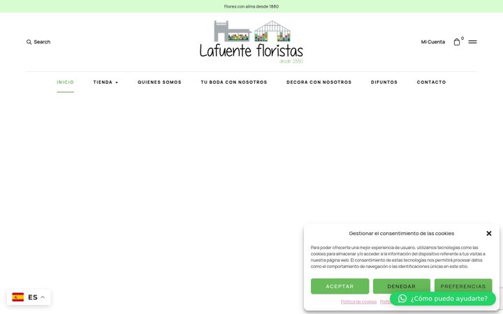 Screenshot of lafuentefloristas.es