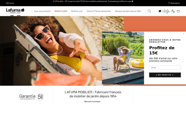 Screenshot of lafuma-mobilier.fr