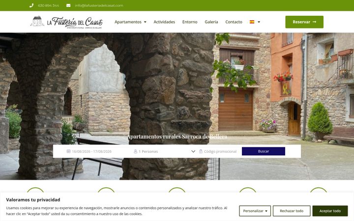Screenshot of lafusteriadelcasat.com