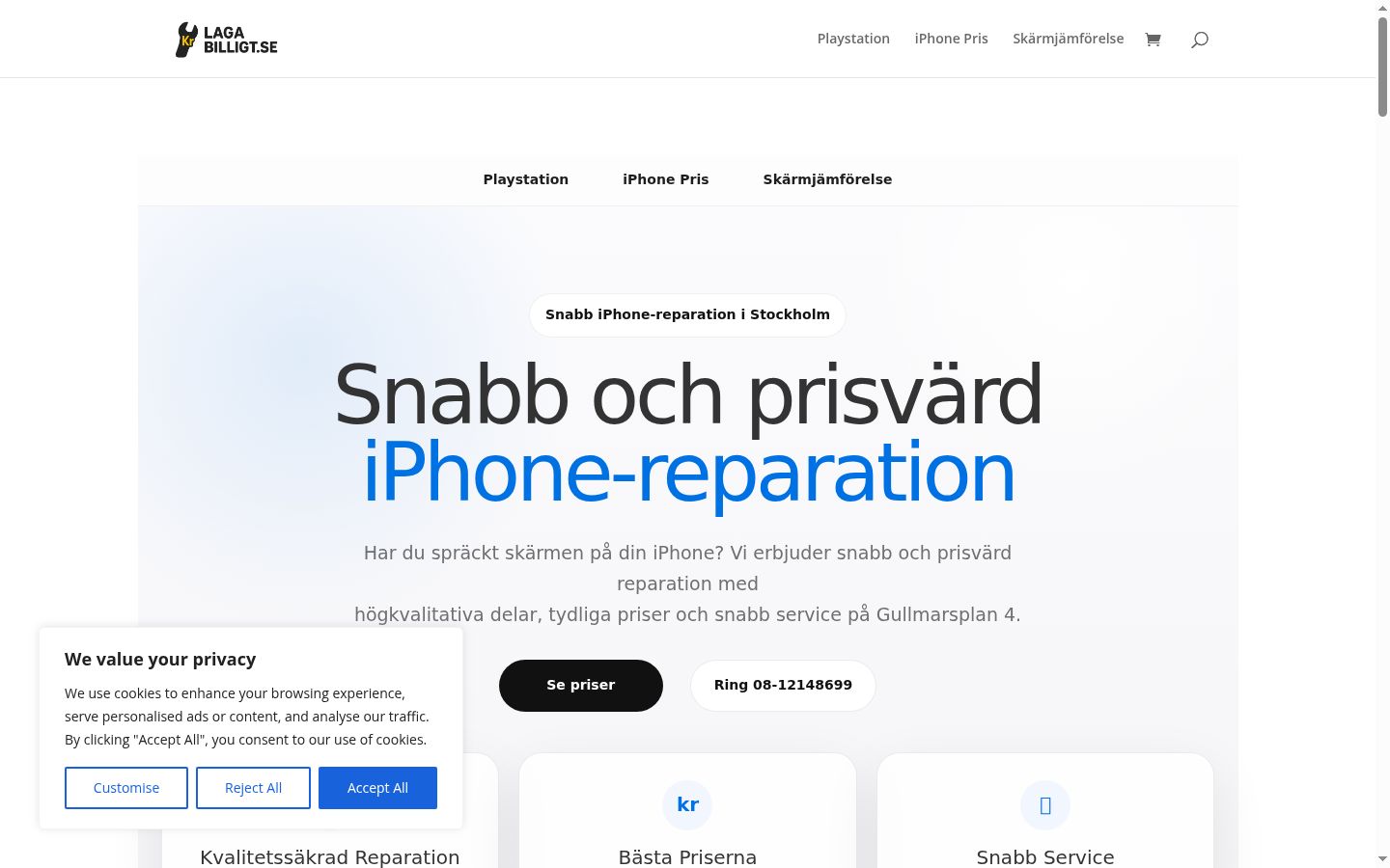 Snímek obrazovky baneru souhlasu zobrazeného před jakoukoli interakcí