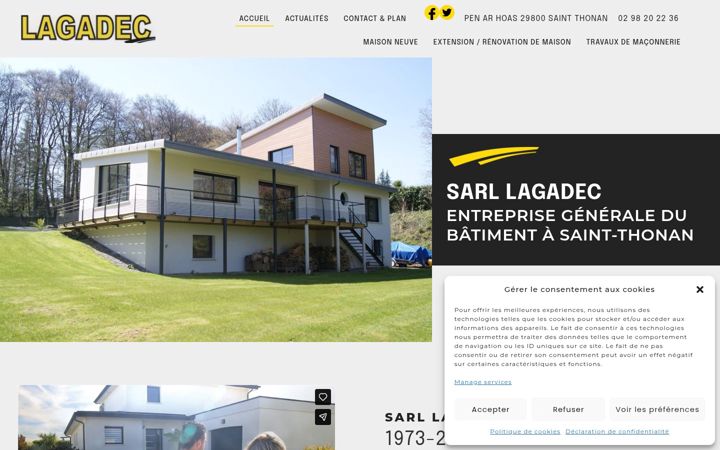 Screenshot of lagadec-maison.com
