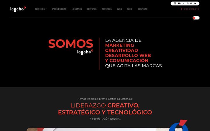 Screenshot of lagahe.com