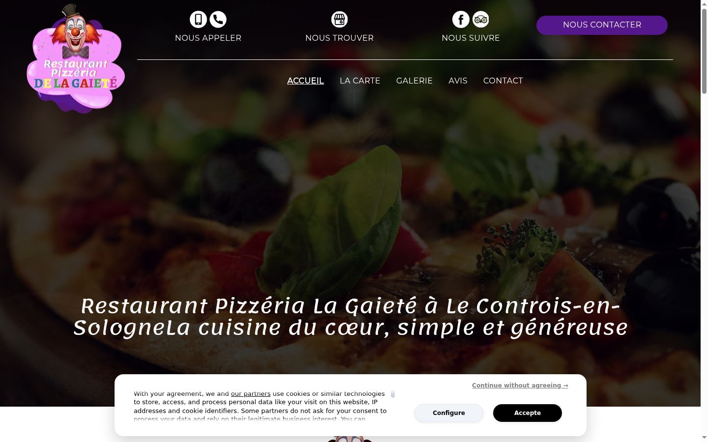 Screenshot tal-banner tal-kunsens muri qabel kwalunkwe interazzjoni