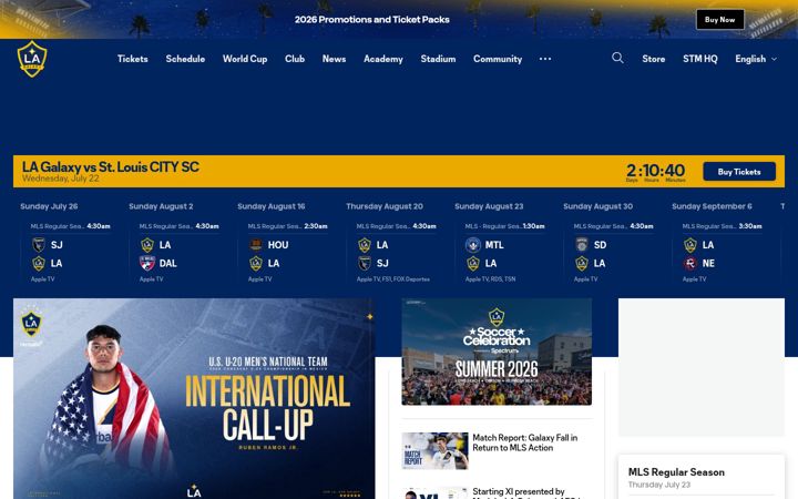 Screenshot of lagalaxy.com