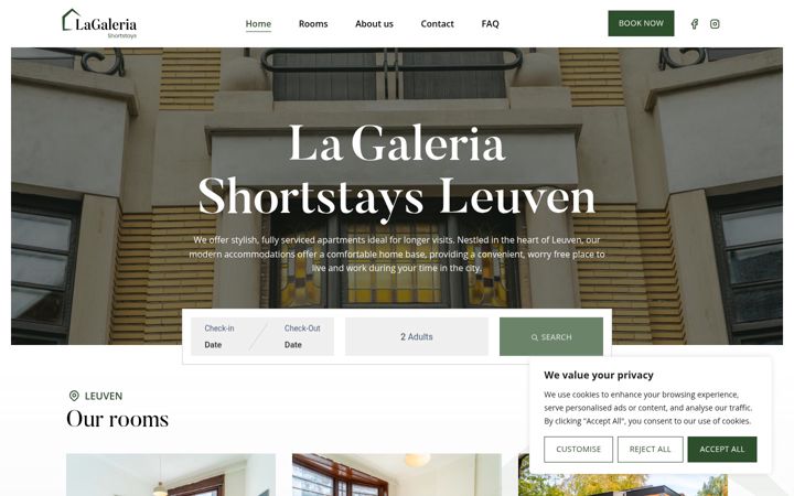 Screenshot of lagaleria.be