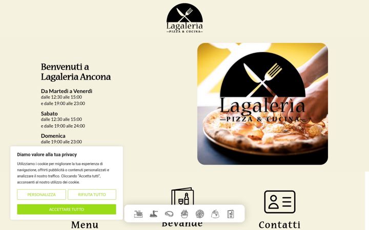 Screenshot of lagaleriancona.it