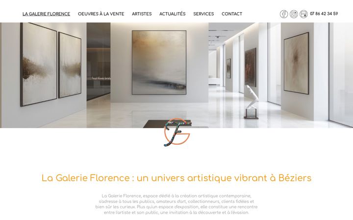 Screenshot of lagalerieflorence.fr
