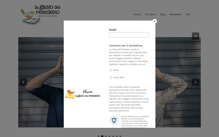Screenshot of lagangdelpensiero.com