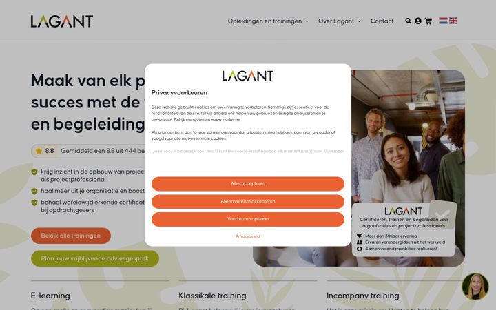 Screenshot of lagant.nl