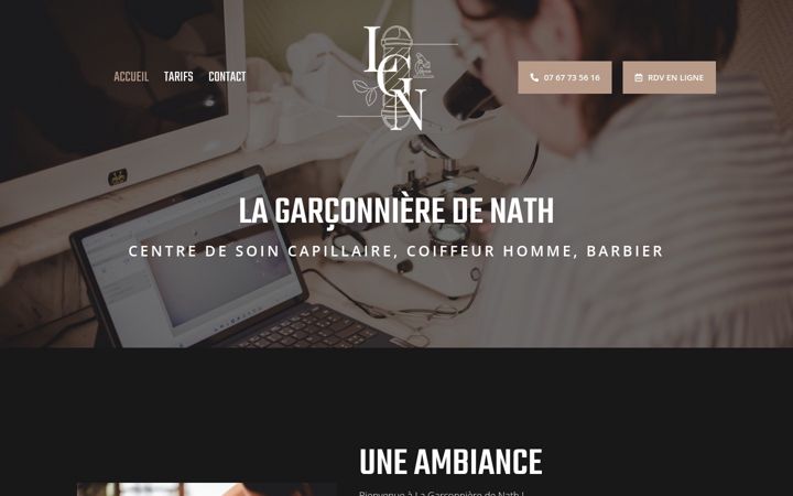 Screenshot of lagarconnieredenath.fr