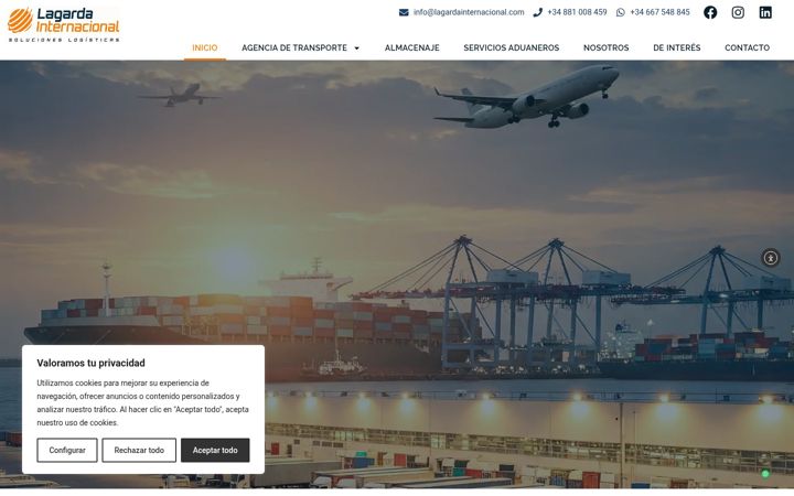 Screenshot of lagardainternacional.com
