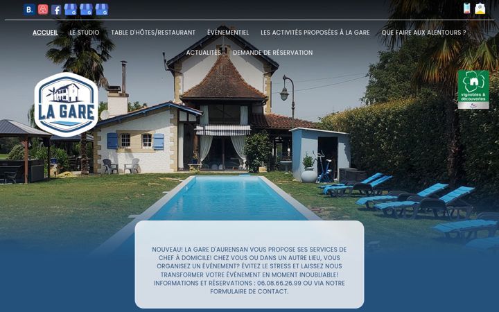Screenshot of lagare-aurensan.fr