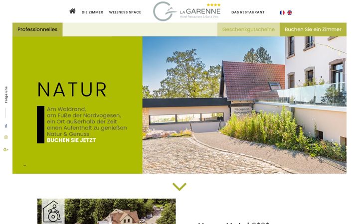 Screenshot of lagarenne-hotel.de