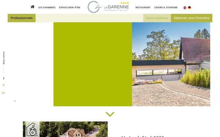 Screenshot of lagarenne-hotel.fr