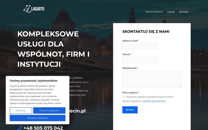 Screenshot of lagarto.com.pl