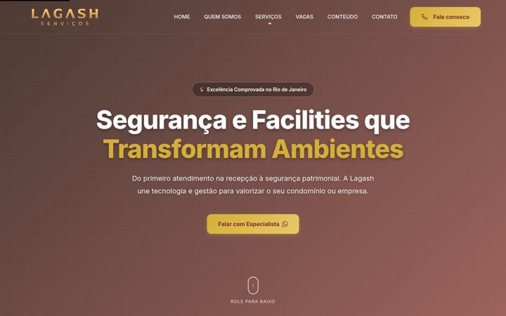 Screenshot of lagashserv.com.br