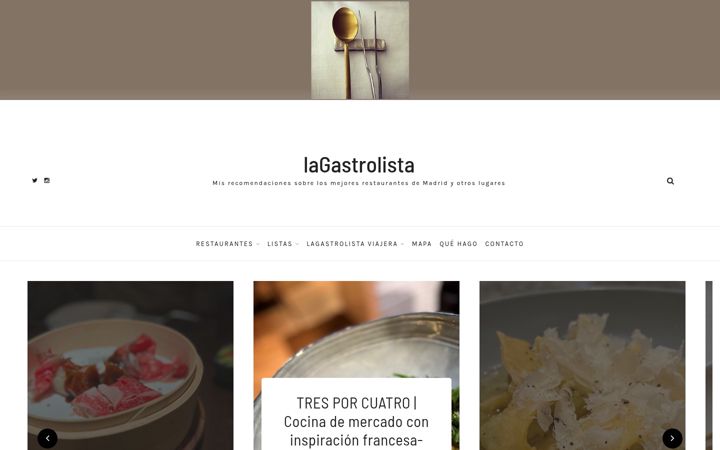 Screenshot of lagastrolista.com
