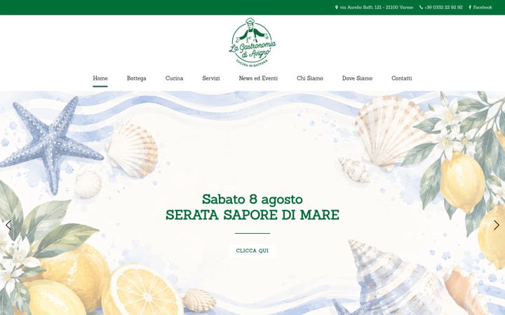 Screenshot of lagastronomiadiavigno.com