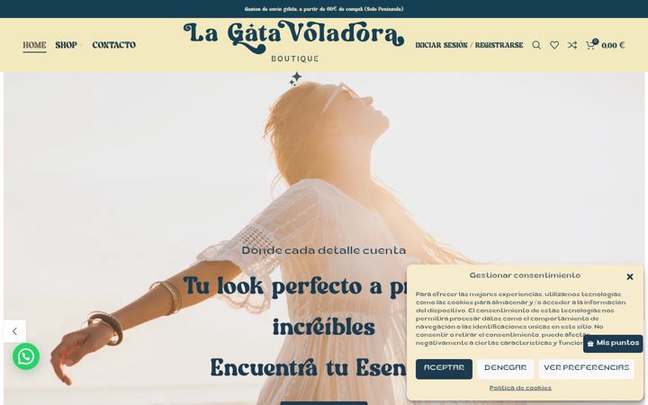 Screenshot of lagatavoladora.com