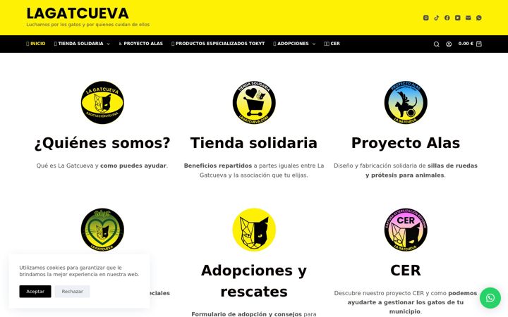 Screenshot of lagatcueva.com