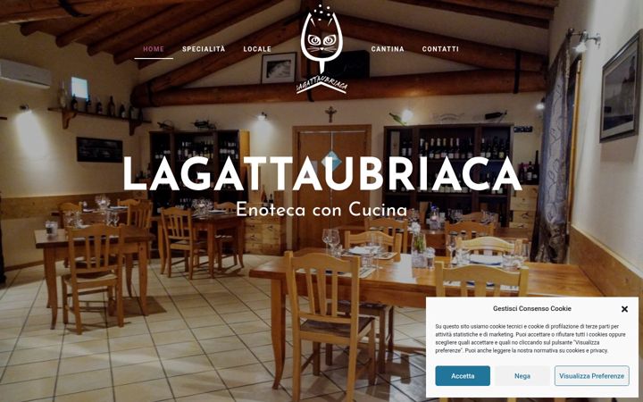 Screenshot of lagattaubriaca.it