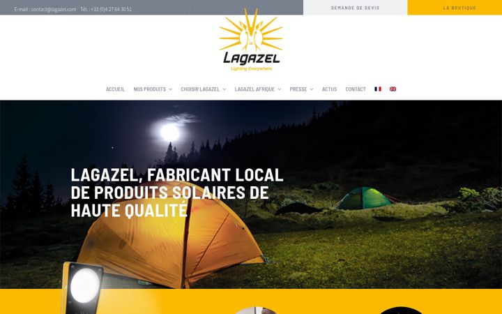Screenshot of lagazel.com