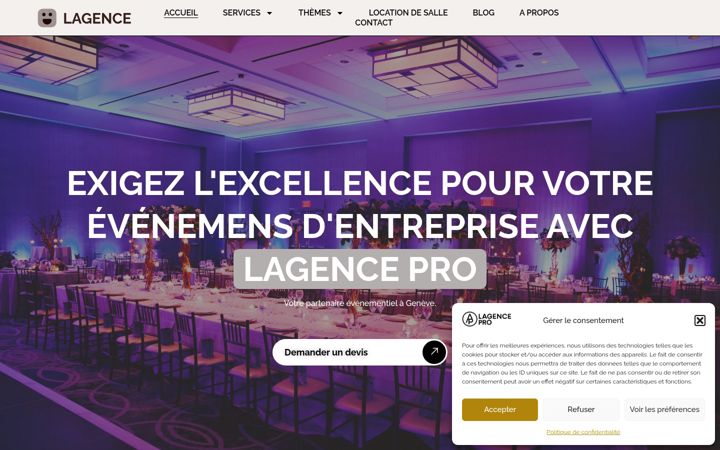 Screenshot of lagence-pro.ch