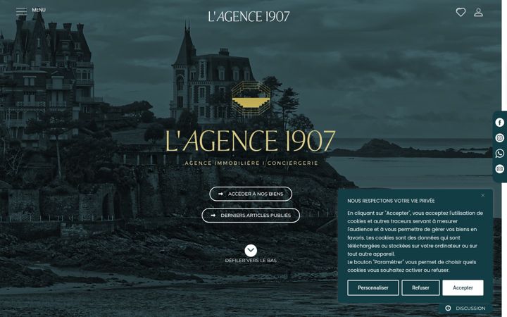 Screenshot of lagence1907.com