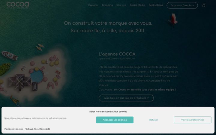 Screenshot of lagencecocoa.com