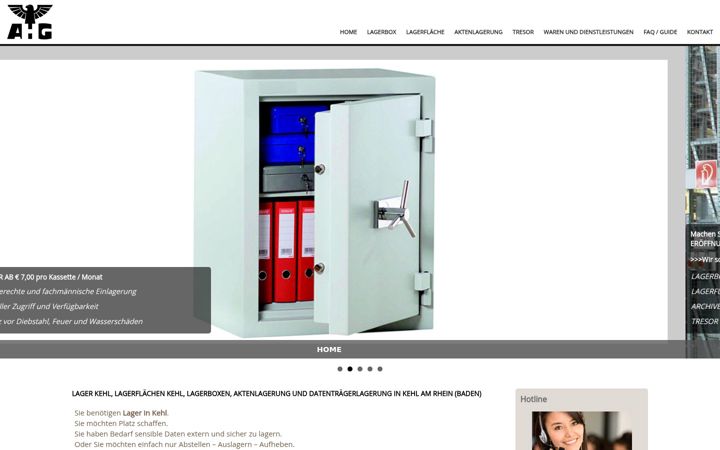 Screenshot of lager-kehl.de