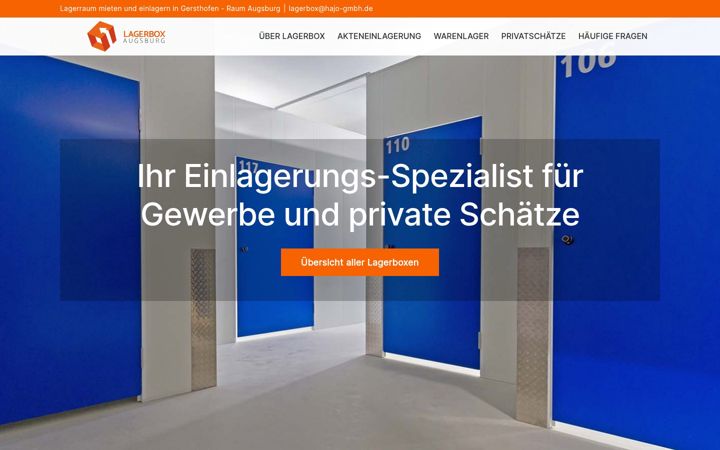Screenshot of lagerbox-augsburg.de