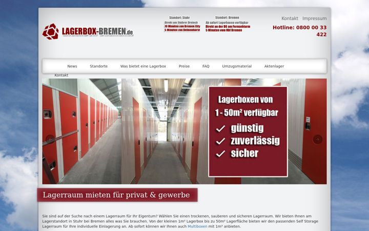 Screenshot of lagerbox-stuhr.de