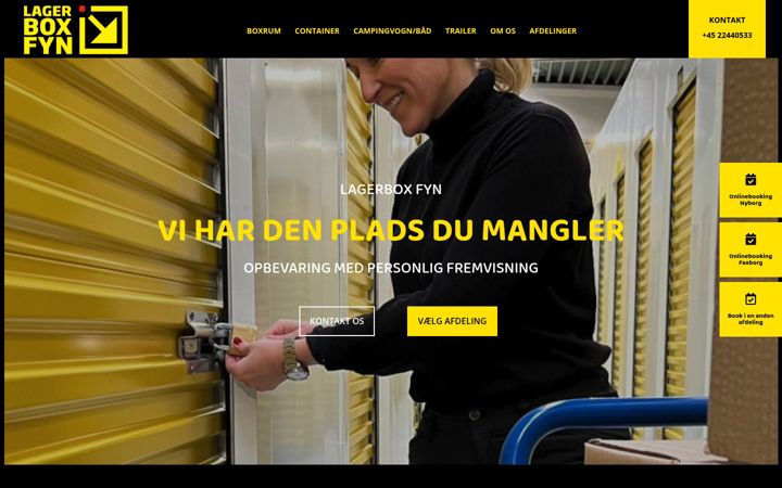 Captură de ecran a lagerboxfyn.dk