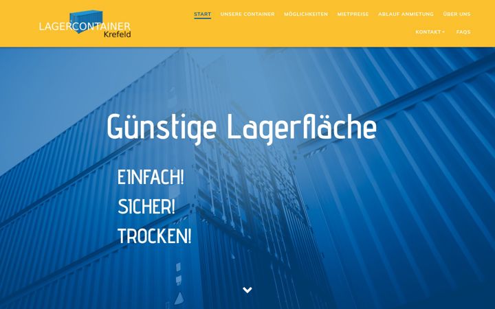 Screenshot of lagercontainer-krefeld.de