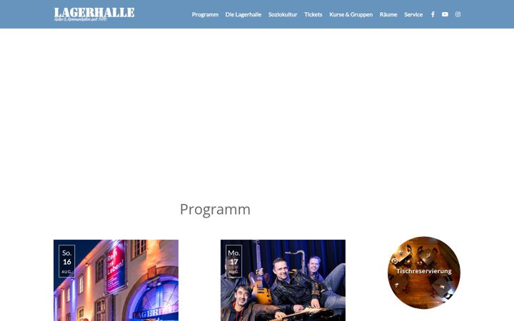 Screenshot of lagerhalle-osnabrueck.de