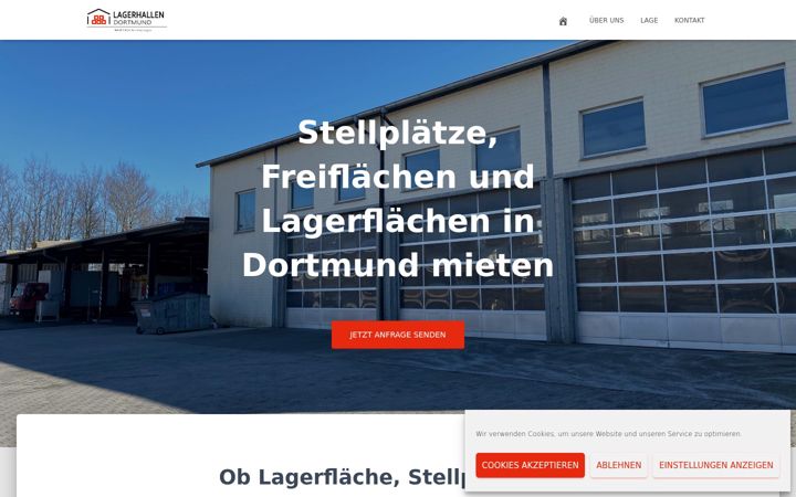 Screenshot of lagerhallen-dortmund.de